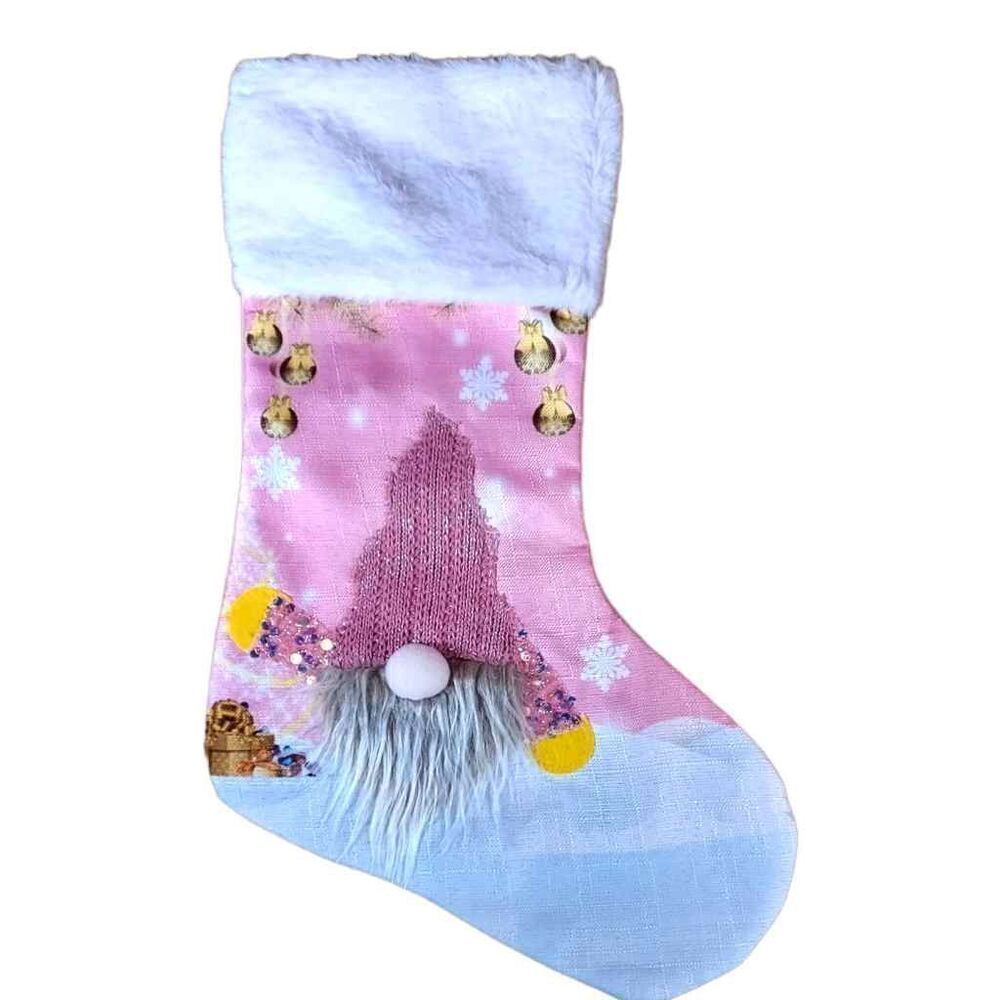 Gnome light up christmas stocking